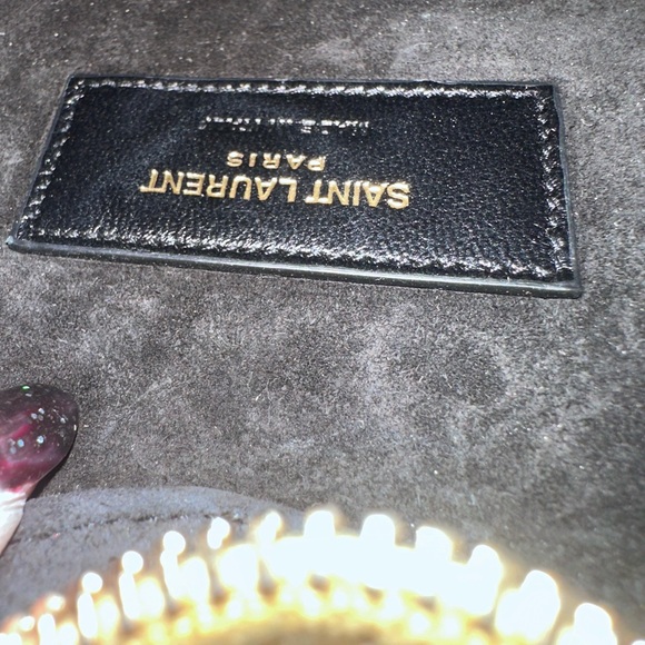 YSL Yves Saint Laurent Gold Heart Mini Crossbody Bag - Picture 11 of 11